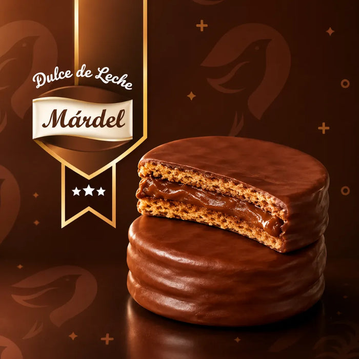 Alfajores Mardel Chocolate Negro Pack 3 Unidades