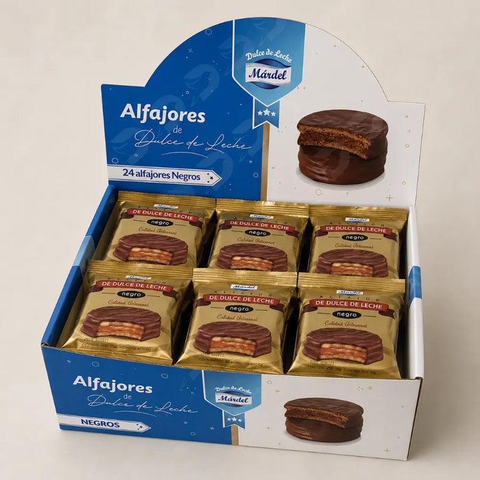 Alfajores Mardel Chocolate Negro Pack 3 Unidades