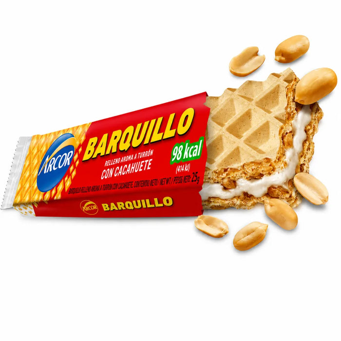 Barquillo Arcor con Cacahuete Pack 10 Unidades 250g