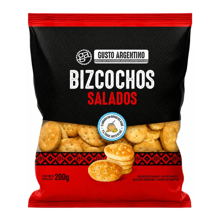 Bizcochitos Salados 200g Gusto Argentino - Galletitas Tradicionales