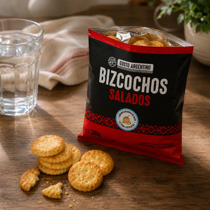 Bizcochitos Salados 200g Gusto Argentino - Galletitas Tradicionales
