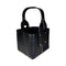 Bolso Matero de Cuero Artesanal Negro Tipo Canasta