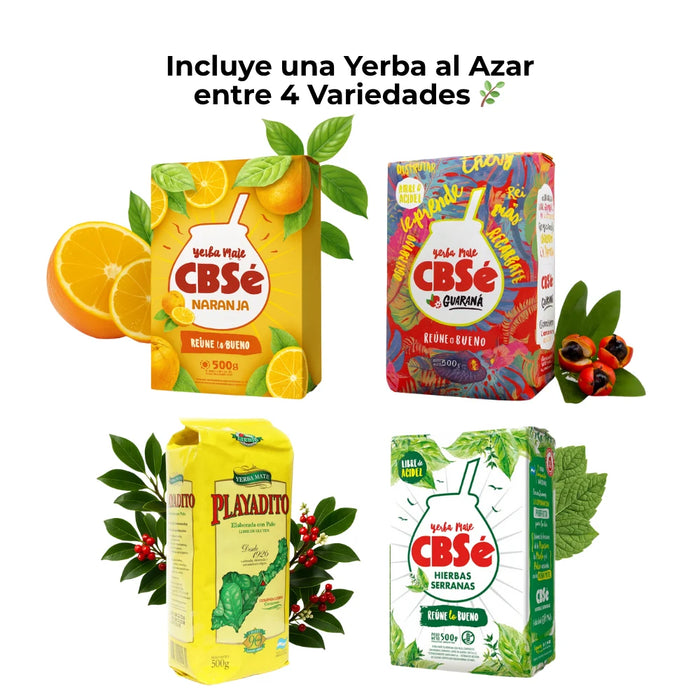 Set Matero 1.4L con Mate Clásico y Bombilla