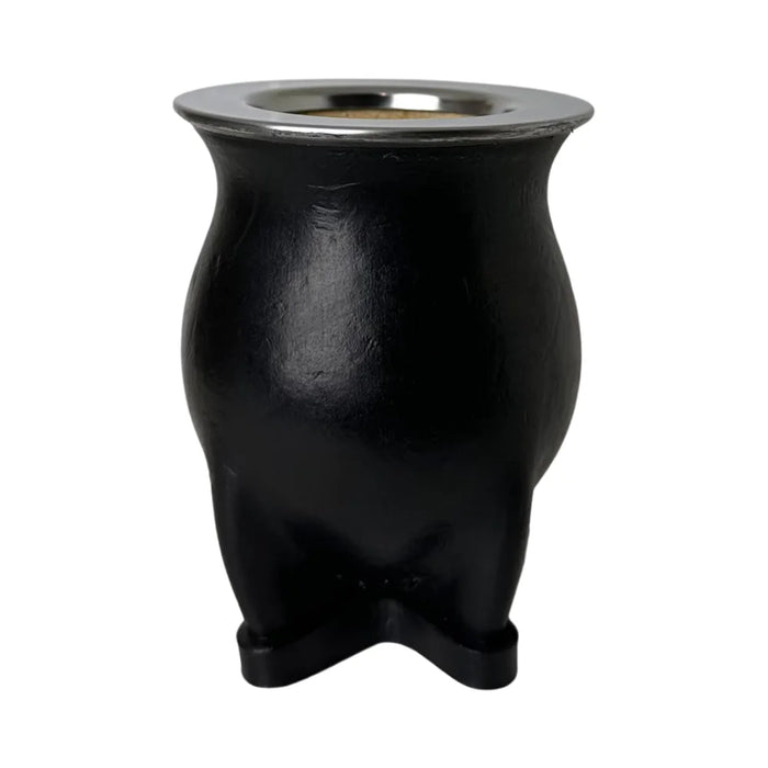 Mate Camionero De Calabaza Con Virola De Acero Inoxidable Con Bombilla
