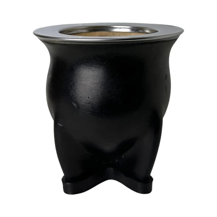 Mate Camionero De Calabaza Con Virola De Acero Inoxidable Con Bombilla