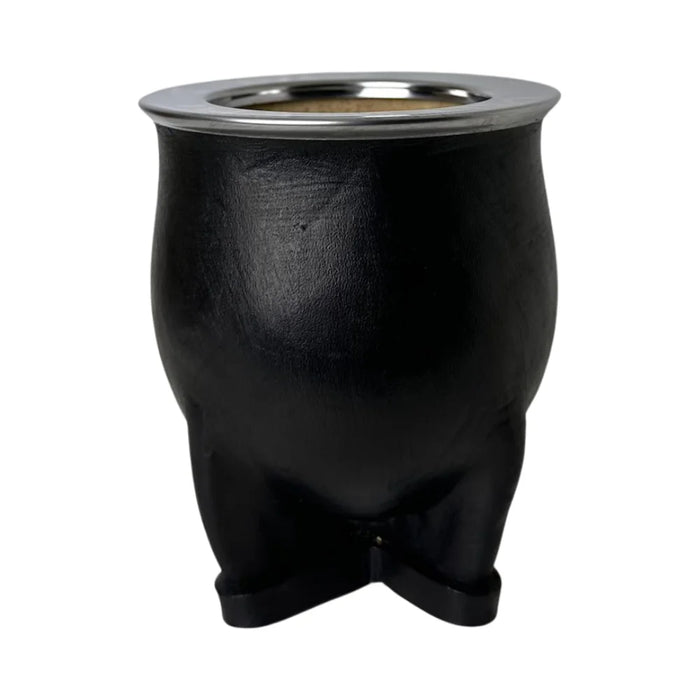 Mate Camionero De Calabaza Con Virola De Acero Inoxidable Con Bombilla