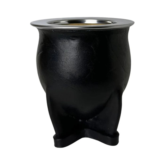 Mate Camionero De Calabaza Con Virola De Acero Inoxidable Con Bombilla