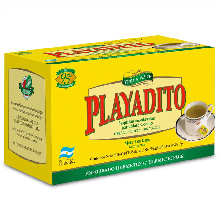 Mate Cocido Playadito Yerba Mate 20 Saquitos de 3g
