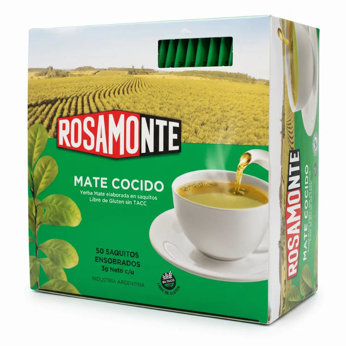 Mate Cocido Rosamonte Yerba Mate 50 Saquitos de 3g