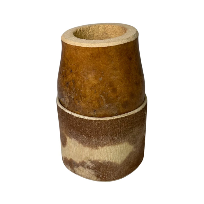 Mate Criollo De Calabaza Con Base De Cuero