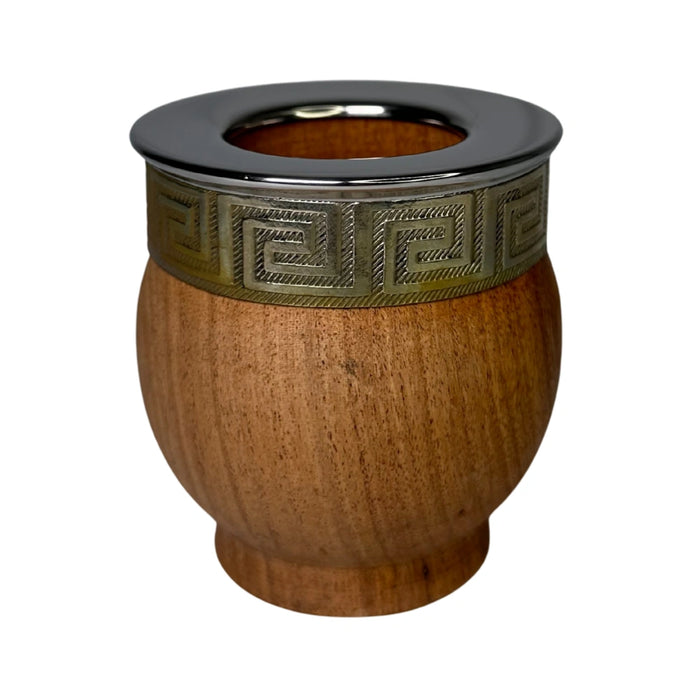 Mate Imperial De Algarrobo Con Virola De Alpaca