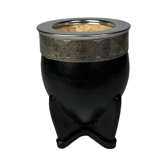 Mate Imperial De Calabaza Con Cuero y Virola De Alpaca