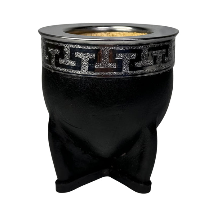 Mate Imperial De Calabaza Con Cuero y Virola De Alpaca