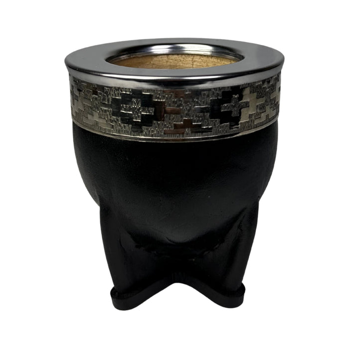 Mate Imperial De Calabaza Con Cuero y Virola De Alpaca