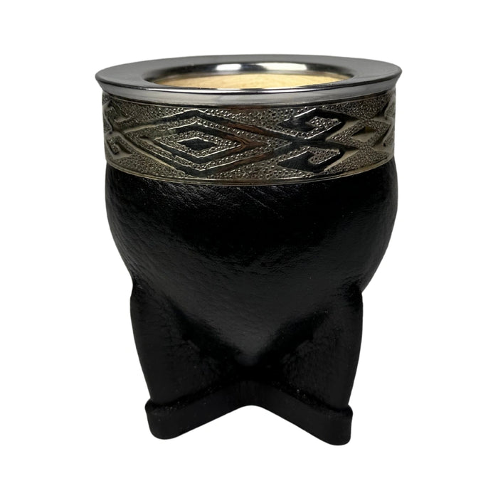 Mate Imperial De Calabaza Con Cuero y Virola De Alpaca