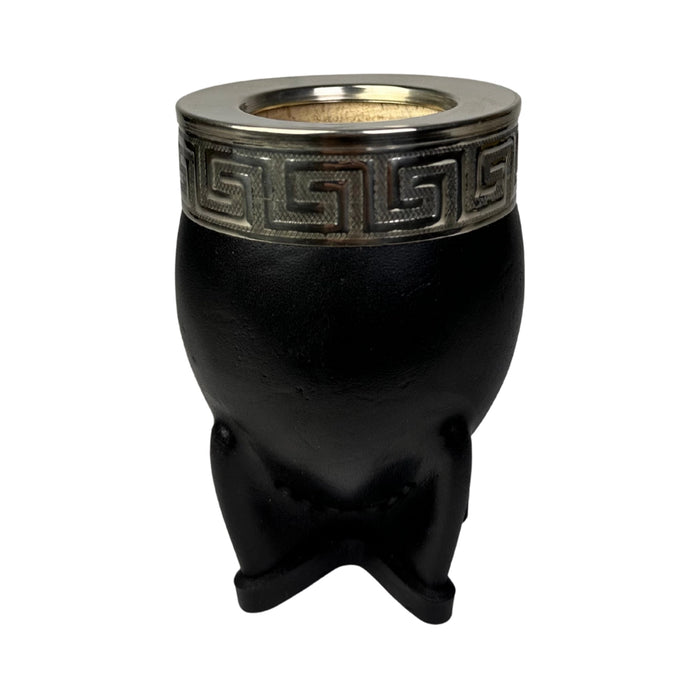 Mate Imperial De Calabaza Con Cuero y Virola De Alpaca