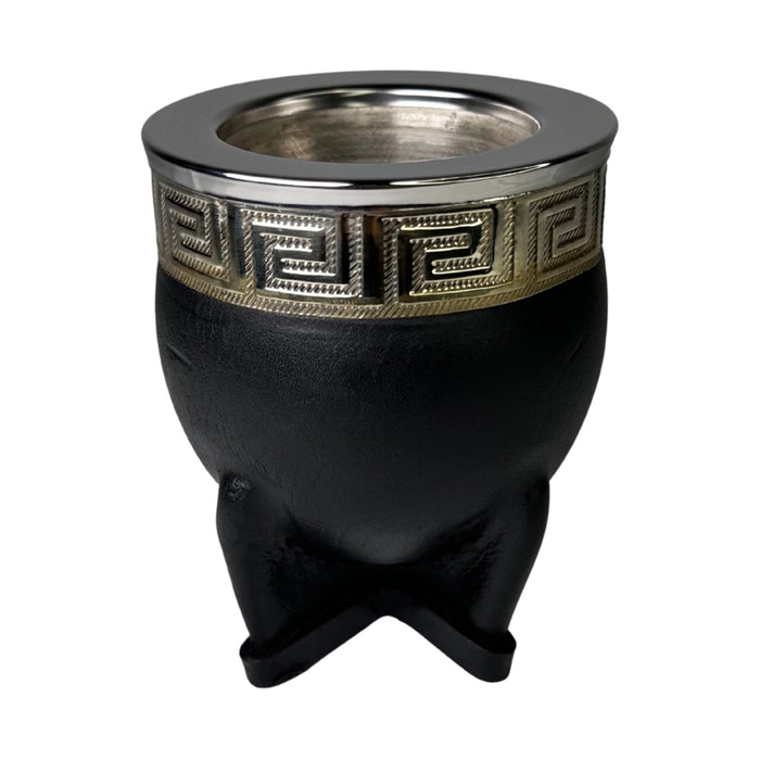 Mate Imperial Deluxe Con Cuero Interior Acero Inoxidable Con Virola De Alpaca