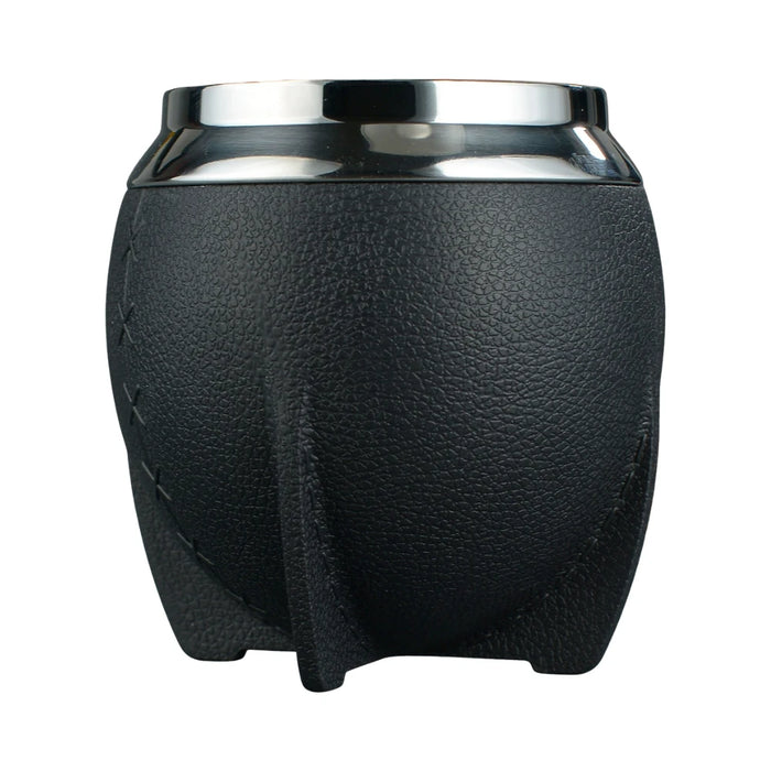 Mate Torpedo Térmico Negro con Interior de Acero Inoxidable Con Bombilla
