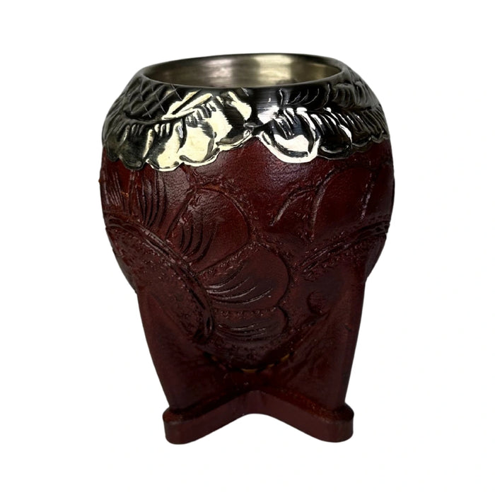 Mate Torpedo Borravino con Virola Cincelada Recortada