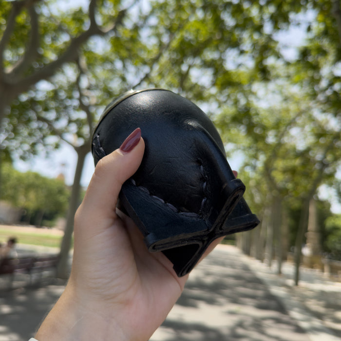 Mate Torpedo De Calabaza Con Virola De Alpaca Cincelada