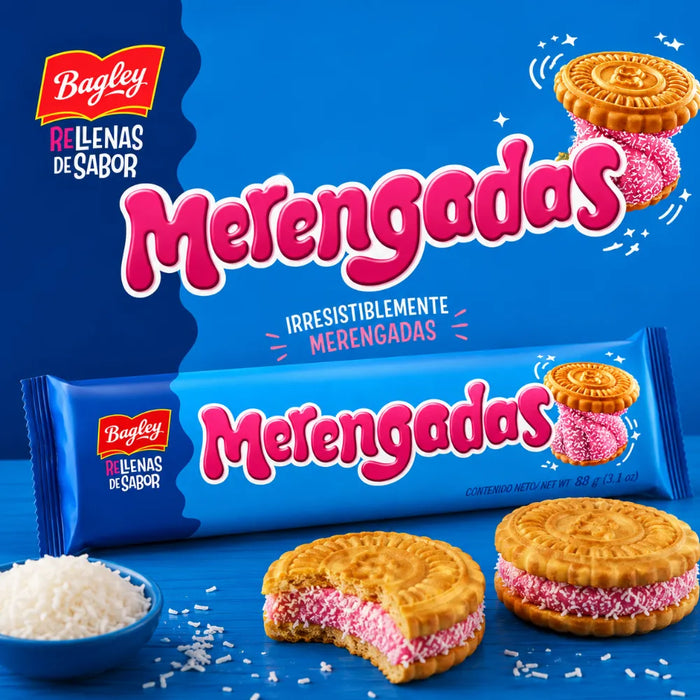 Merengadas Galletitas Bagley 88 Grs Galletitas Rellenas