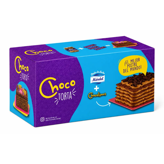 Pack Chocotorta - 3 Chocolinas y 1 Dulce de Leche Mardel Pastelero 450 Grs