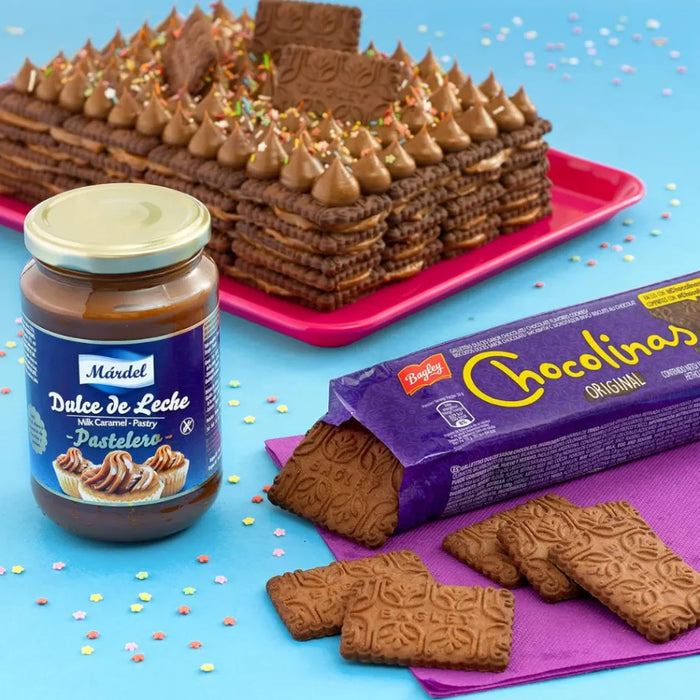 Pack Chocotorta - 3 Chocolinas y 1 Dulce de Leche Mardel Pastelero 450 Grs