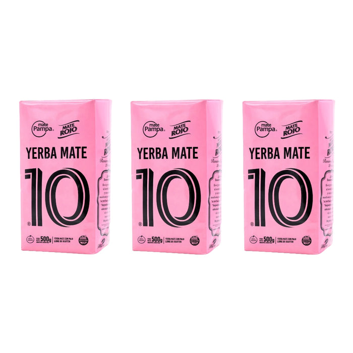 Pack Yerba Mate 10 Reserva 500 Grs - 3 Unidades