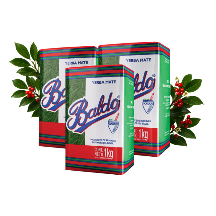 Pack Yerba Mate Baldo 1 Kg - 3 Unidades