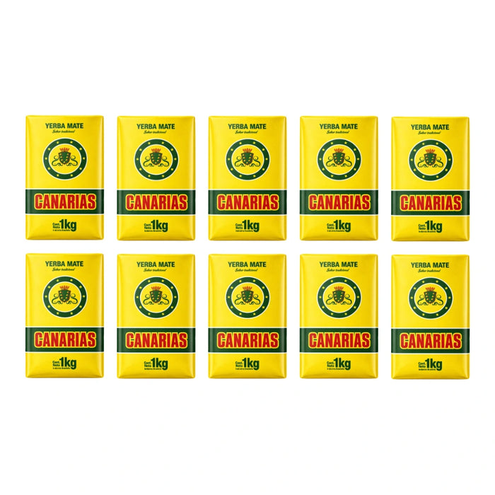 Pack Yerba Mate Canarias 1 Kg - 10 Unidades