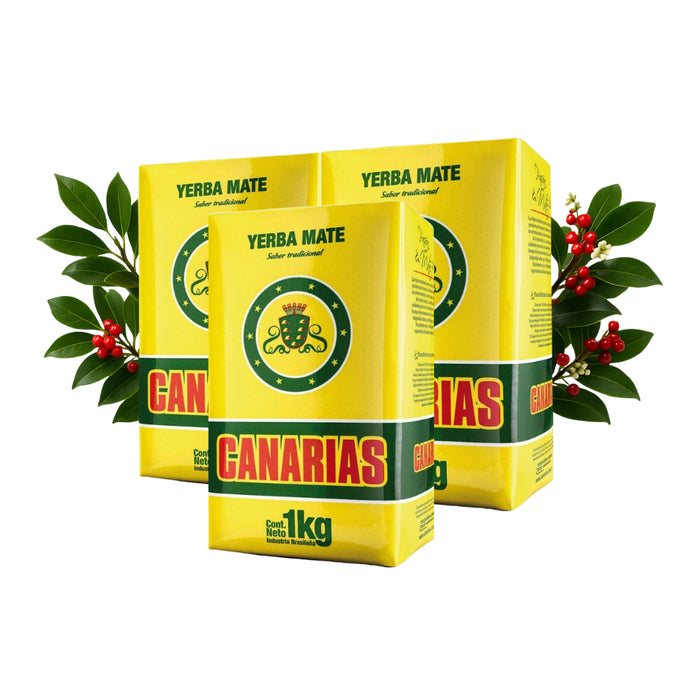 Pack Yerba Mate Canarias 1 Kg - 3 Unidades
