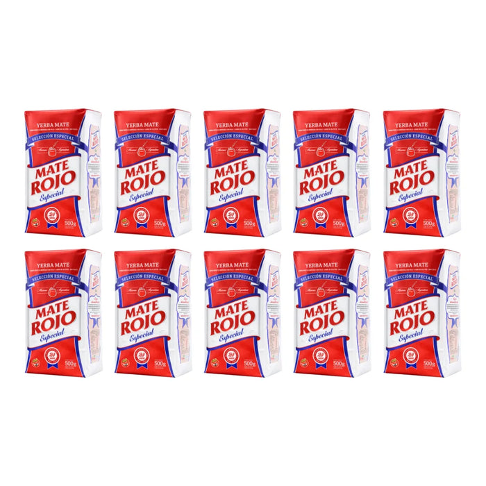 Pack Yerba Mate Rojo Especial 500 Grs - 10 Unidades