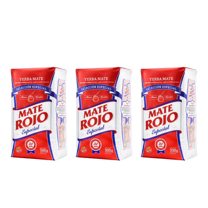 Pack Yerba Mate Rojo Especial 500 Grs - 3 Unidades