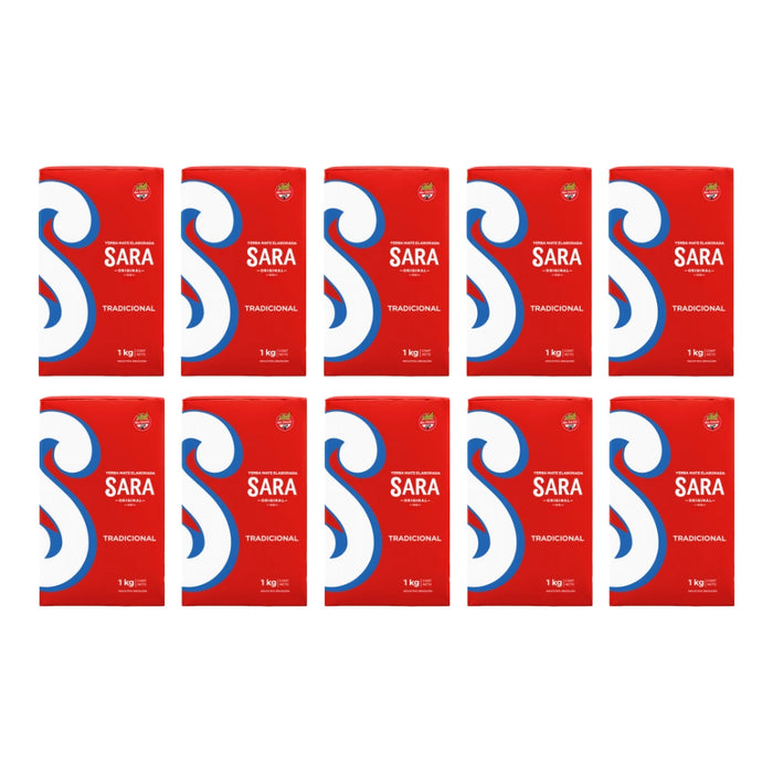 Pack Yerba Mate Sara 1 Kg - 10 Unidades