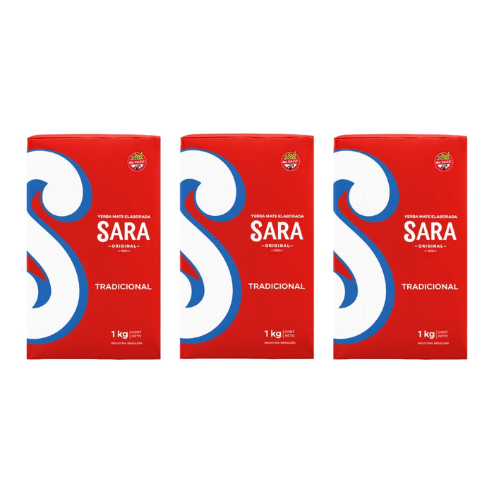 Pack Yerba Mate Sara 1 Kg - 3 Unidades