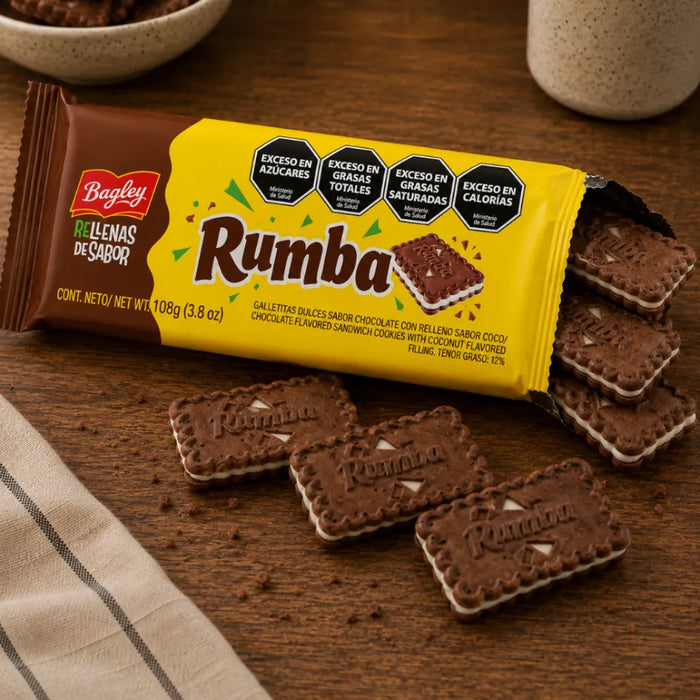 Rumba Galletitas Bagley 108 Grs Galletitas Rellenas