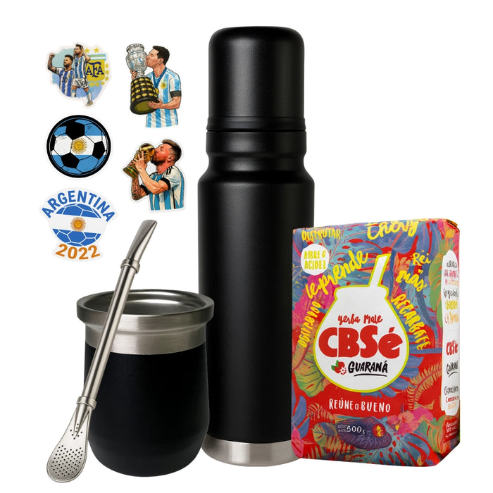 Set Matero 1L Completo con Mate Acero Inoxidable
