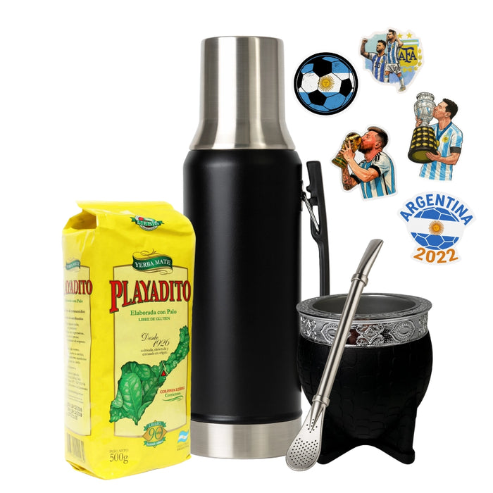 Set Matero 1.2L Pico Cebador con Mate Imperial Térmico y Bombilla