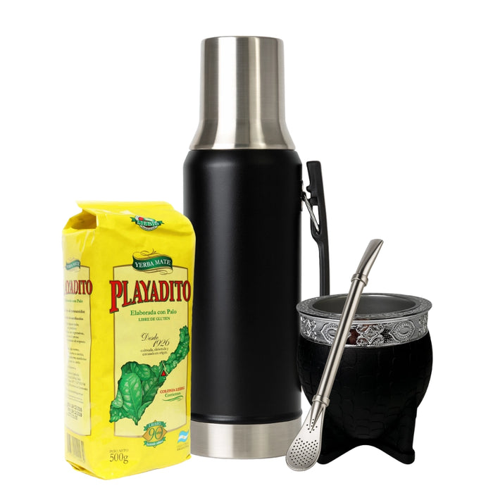 Set Matero 1.2L Pico Cebador con Mate Imperial Térmico y Bombilla