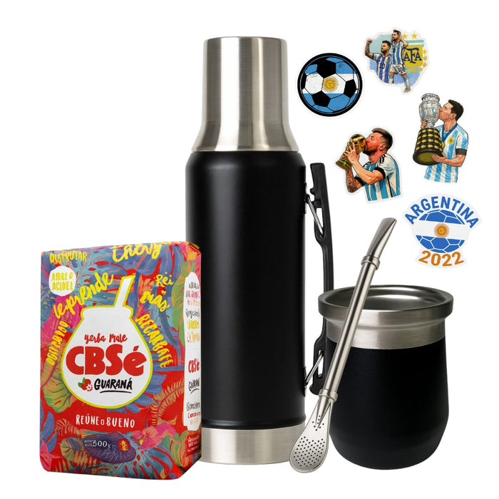 Set Matero 1.2L Pico Cebador con Mate Clásico y Bombilla