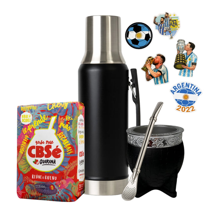Set Matero 1.2L Pico Cebador con Mate Imperial Térmico y Bombilla
