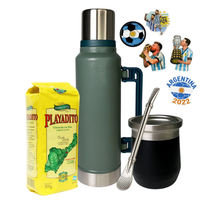 Set Matero 1.4L con Mate Clásico y Bombilla