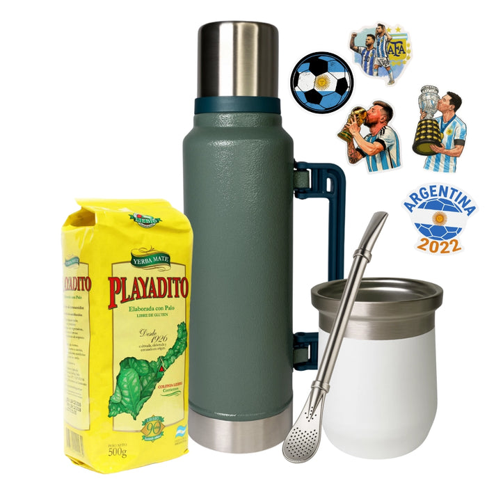 Set Matero 1.4L con Mate Clásico y Bombilla