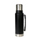 Termo 1 Litro De Acero Inoxidable Negro Apto Frio y Caliente