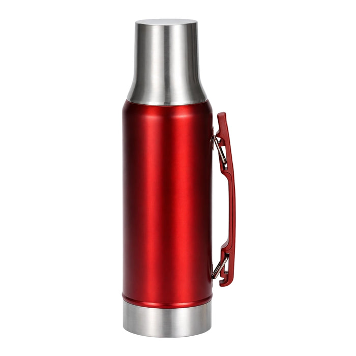 Termo 1,2 Litros De Acero Inoxidable Rojo Pico Cebador Apto Frio y Caliente