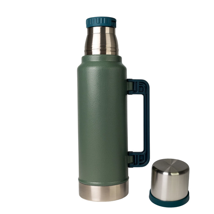 Termo 1,4 Litros De Acero Inoxidable Verde Apto Frio y Caliente