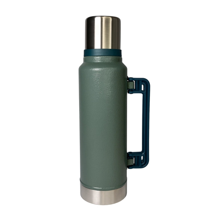 Termo 1,4 Litros De Acero Inoxidable Verde Apto Frio y Caliente