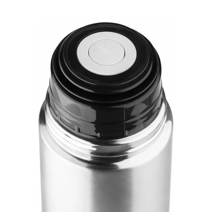 Termo Plateado 1 Litro Acero Inoxidable