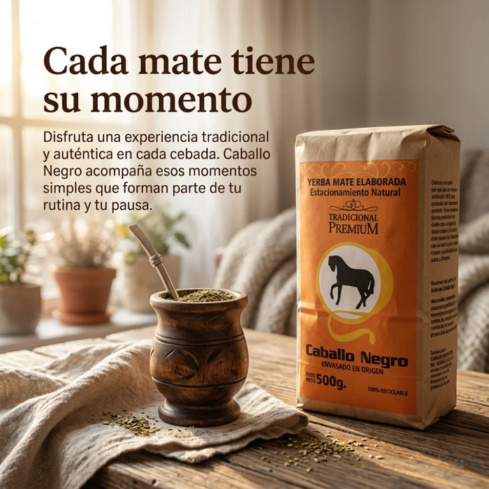 Yerba Mate Caballo Negro Tradicional 500 g