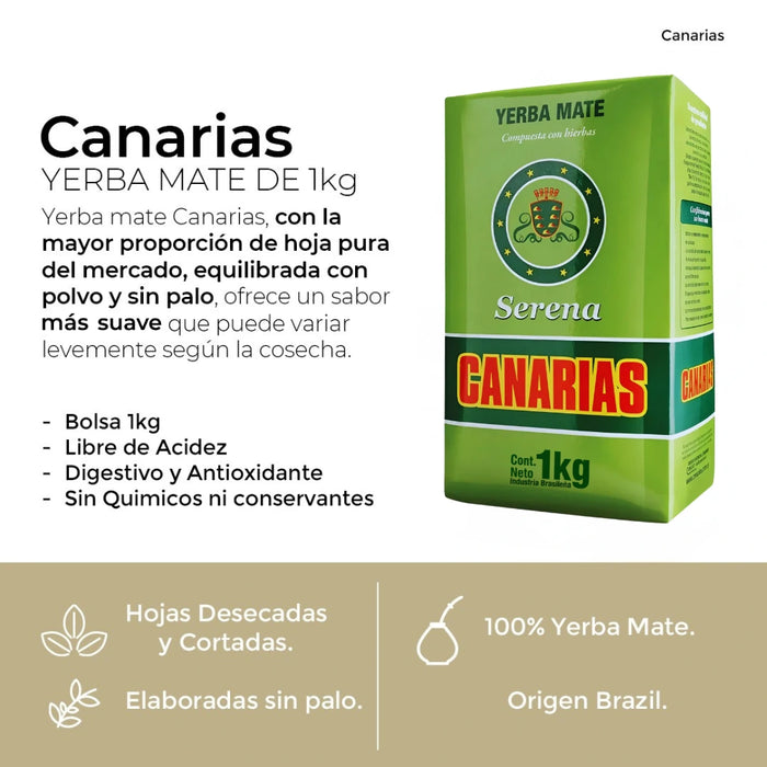 Yerba Mate Canarias Serena 1 Kg
